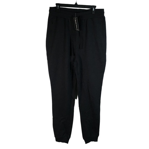 Wicked Stitch Pull-On Jogger Sweat Pant, Men's Size L - Marled Black - Picture 1 of 10